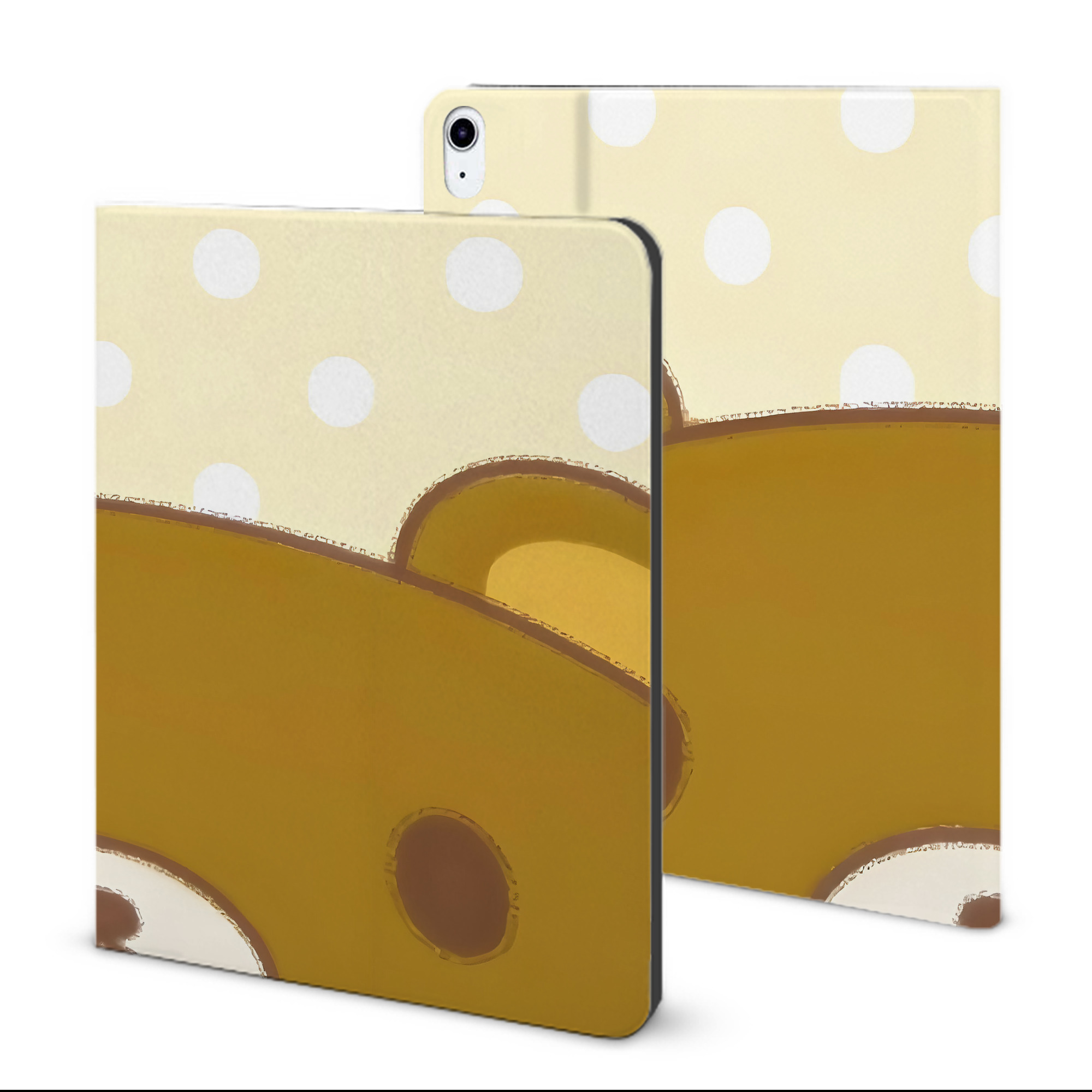（画像用） リラックマ リラックマ キイロイトリ Rilakkuma Korilakkuma Kiiroitori IPad ケース ブック型 PUレザー TPU 耐衝撃 軽量 薄型 ペン収納なし 全面保護 IPad 各モデル対応